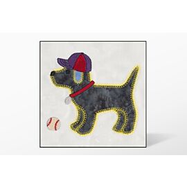 GO! Gingham Dog Single #1 Embroidery Designs by V-Stitch Designs