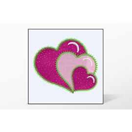 GO! Heart Single #2 Embroidery Designs by V-Stitch Designs