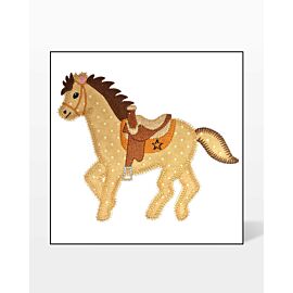 GO! Horse with Saddle Embroidery by V-Stitch Designs