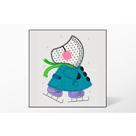 GO! Ice Skating Sunbonnet Sue Embroidery by V-Stitch Designs (VQ-ISSB)