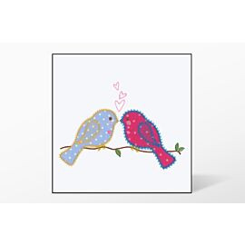 GO! Lovebirds Single #1 Embroidery Designs by V-Stitch Designs