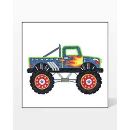 GO! Monster Truck Embroidery by V-Stitch Designs