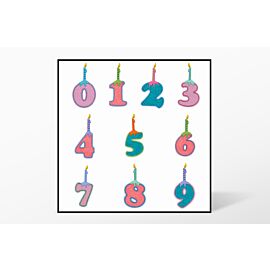 GO! Numbers with Candles Embroidery Designs by V-Stitch Designs (VQ-NC)
