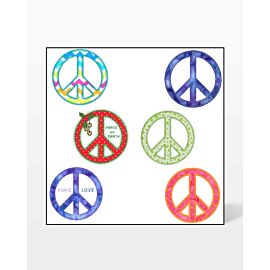 GO! Peace Embroidery by V-Stitch Designs
