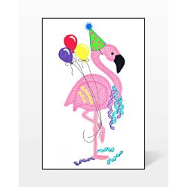GO! Party Flamingo Embroidery by V-Stitch Designs