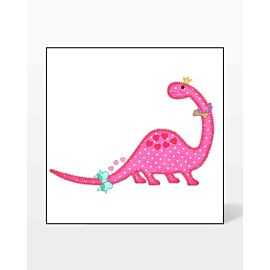 GO! Petunia the Dinosaur Embroidery by V-Stitch Designs