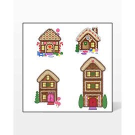 GO! Small Gingerbread Houses Embroidery by V-Stitch Designs