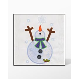 GO! Snowman Single #1 Embroidery Designs by V-Stitch Designs