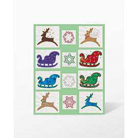 GO! Sleigh and Snowflakes by V-Stitch Designs