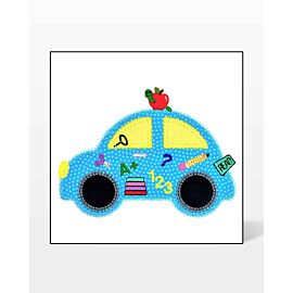 GO! Teacher Cute Car Embroidery by V-Stitch Designs