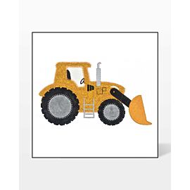 GO! Tractor Single 1 Embroidery by V-Stitch Designs