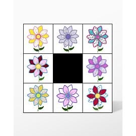 GO! Twice the Fun Flower Embroidery Designs by V-Stitch Designs (VQ-TTFF)