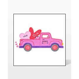GO! Valentine Truck Embroidery by V-Stitch Designs
