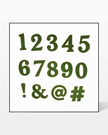 GO! Classic 2 Alphabet, Numbers & Symbols Embroidery Designs