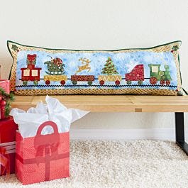 GO! Christmas Train Parade Pillow Pattern Free Pattern