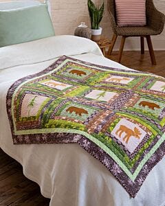 GO! Log Cabin in the Woods Quilt Pattern