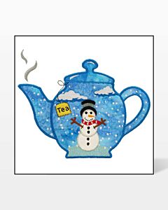 GO! Snowman Tea Pot Embroidery Specialty Designs