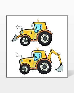 GO! Construction Equipment Embroidery Specialty Designs