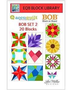 EQ8 Block Library - AccuQuilt BOB – Set 2 by Lori Miller Designs 