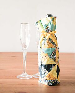 GO! Patchwork Champagne Bottle Bag by Carolina Moore Pattern