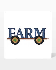GO! Farm Trailer Embroidery by V-Stitch Designs