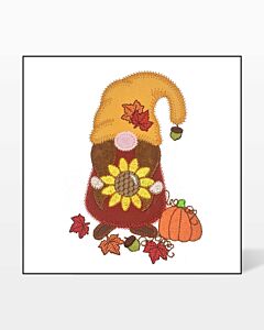 GO! Fall Girl Gnome Embroidery by V-Stitch Designs