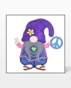 GO! Hippie Gnome Embroidery by V-Stitch Designs