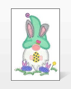 GO! Little Bunny Slipper Gnome Embroidery by V-Stitch Designs