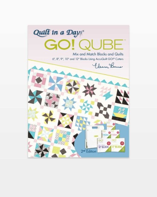  AccuQuilt GO! Qube Mix and Match 4 Inch Block with 8 Basic Cut  Quilting Shapes, 2 Cutting Mats, Videos, Storage Box, and 14 Pattern  Booklet : Arts, Crafts & Sewing