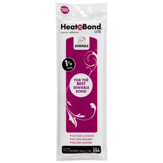 Heat n Bond Lite Soft Stretch Fusible Web Adhesive 17 x 2 yards