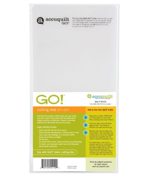 GO! Cutting Mat-10 x 24 2 Pack for AccuQuilt GO! Fabric Cutter - AccuQuilt