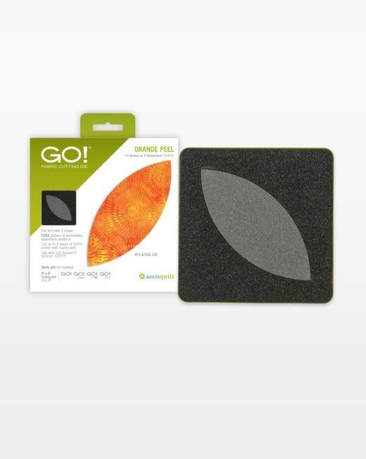 AccuQuilt GO! Square-5 Fabric Cutting Die - Black (55010) for