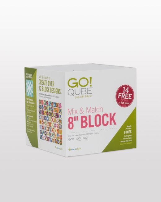 GO! Qube Mix & Match 8 Block Die Bundle - AccuQuilt