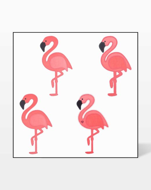 Flamingo Fabric Cutting Die AccuQuilt GO