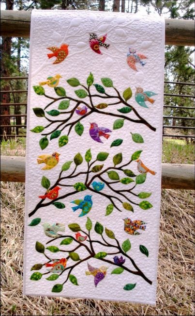 crazy quilt wall hanging