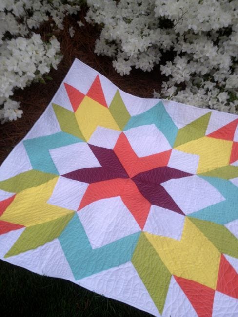 Using Accuquilt for the Harvest Star Quilt - Patchwork and Poodles