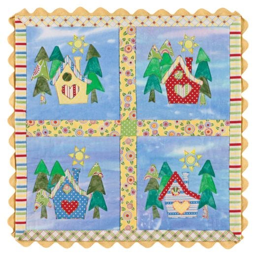 Classic & Colorful Patchwork and Appliqué Quilt Patterns: 24