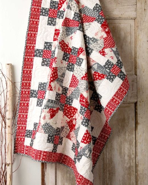 GO! Scandinavian Crazy Winter Quilt Pattern - AccuQuilt