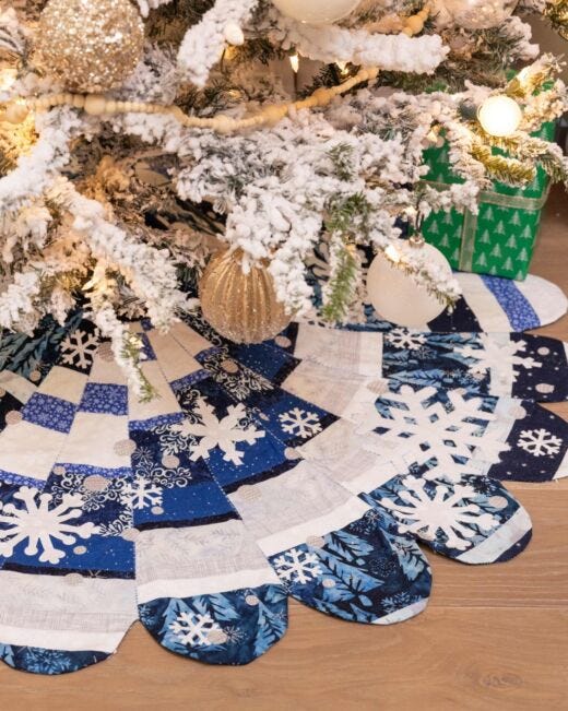 GO! Bargello Blizzard Tree Skirt Pattern AccuQuilt