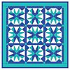 GO!® Cool Blue Star Quilt Pattern- Free (PQ10213i)