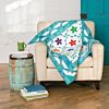 GO! Qube 6" Rick Rack Flower Throw Quilt Pattern (PQ11047)