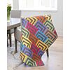 GO! Beach Cabin Condo's Throw Quilt Pattern