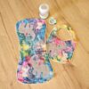 GO! Elephant Family Bib & Burp Cloth Set Pattern
