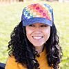 GO! Rainbow Pixel Trucker Hat Pattern by Chris Marchini of Rose City Originals