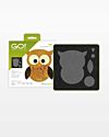 GO! Owl Fabric Cutting Die (55333) - packaging shown.