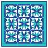 GO!® Cool Blue Star Quilt Pattern- Free (PQ10213i)