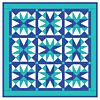 GO!® Cool Blue Star Quilt Pattern- Free (PQ10213i)