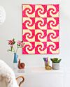 GO! Raspberry Swirl Wall Hanging Pattern