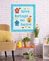 GO! Love Brings Us Home Wall Hanging Pattern