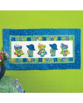 GO! Sunbonnet Sue and Overall Sam Wall Hanging (Pattern included in GO! Baby Quilting Book)